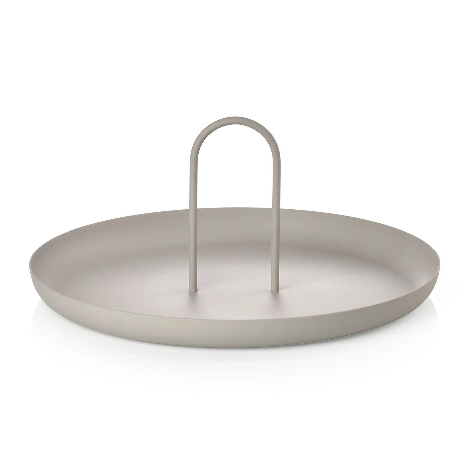 Zone Denmark Singles dienblad met handvat Warm Grey Ø20 cm