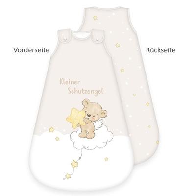 Herding 3385232235 - babybest® Babyschlafsack, Kleiner Schutzengel, Baumwolle, weiß/beige, 70x45cm