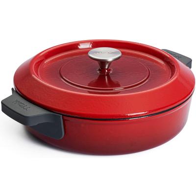 Kasserolle WOLL "Iron", rot, H:7cm Ø:28cm, Töpfe, Kasserolle, Ø 28 cm, Induktion