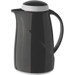 Helios Isolierkanne Wave 0.6L Schwarz, spülmaschinengeeignet, Thermoskanne, Schwarz