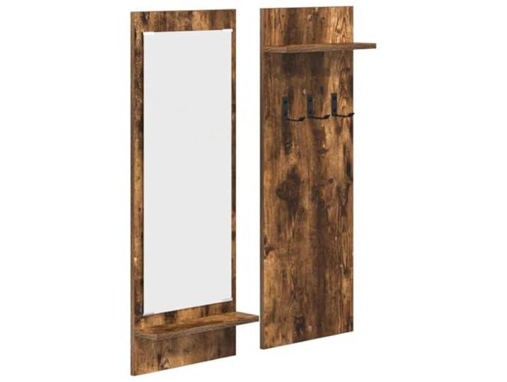 QINXIXINAIXI Wandmontierter Nachttisch Räuchereiche Mit Wandhalterung Holzwerkstoff,Regale für Hüte und Taschen,minimalistisches Design,Flur und Eingang