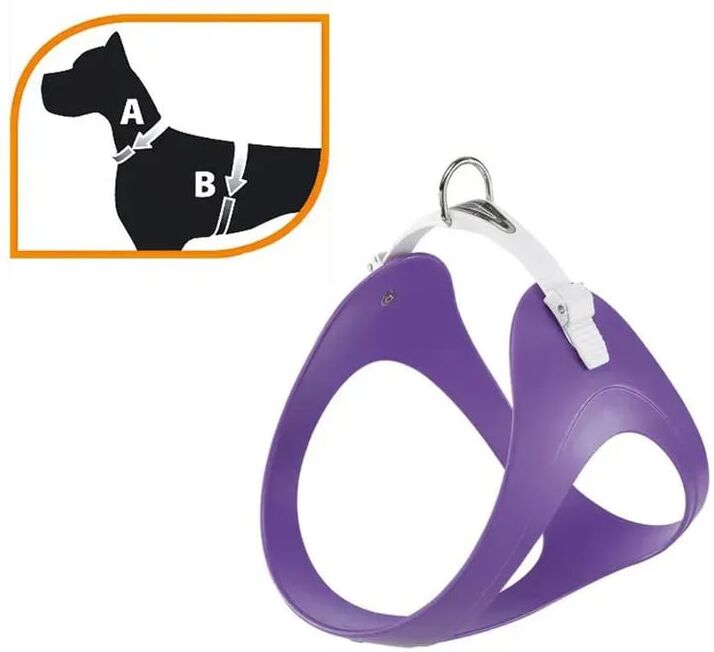 Ferplast Arnês Ergoflex P Small Cinzento