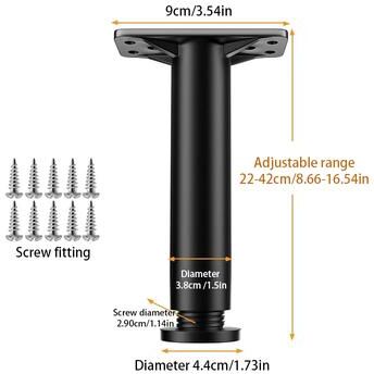 The Handy Homestead Adjustable Bed Support Leg For Bed Frames, Sofas And Furniture 22cm