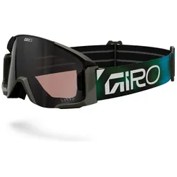 Giro, Unisex, Sportbrille, Dropline MTB VIVID Goggle (Black, Frequency Blue, Clear, vivid trail+clear), Blau, Mehrfarbig, Schwarz