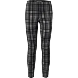 Tchibo - Karierte Stretchhose - Damen - Gr. 38 - schwarz/kariert