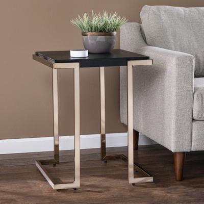 Barcia Side Table by SEI Furniture in Black