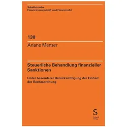Steuerliche Behandlung finanzieller Sanktionen, Fachbücher von Ariane Menzer