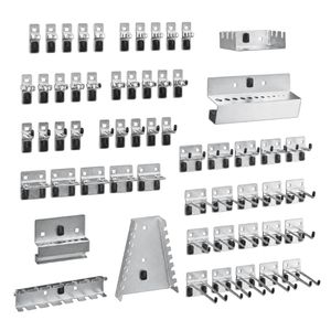 Bott Werkzeughalter 14031415, für Lochwand, Hakenset, aus Metall, 60-teilig
