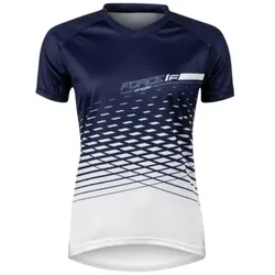 Force Angle MTB Damen Radtrikot Kurzarm Weiß/Blau Gr. M