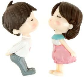 Inspire Essentials Enchanted Mini Fairy Garden Couple Stool Decor Set 13