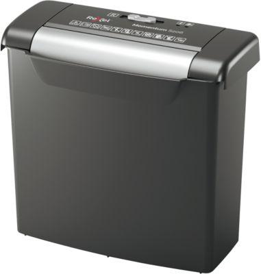 Rexel Momentum S206 Aktenvernichter P2, Streifenschnitt 6 mm, 9 l, 6 Blatt Schnittleistung, schwarz