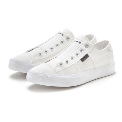 Sneaker ELBSAND "Halbschuh, Slipper, Freizeitschuh, Stoffschuhe, Textilschuhe", Damen, Gr. 43, weiß, Obermaterial: 100% Textilmaterial. Decksohle: 100% Textilmaterial. Futter: 100% Textilmaterial. Laufsohle: 100% Synthetik, unifarben, Schuhe...