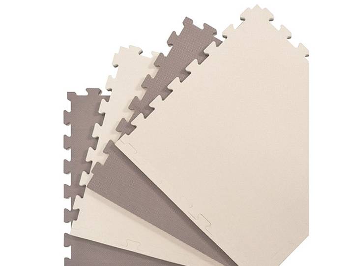 BODENSCHUTZMATTE 63x63x2 cm, Beige Braun, 4er Set