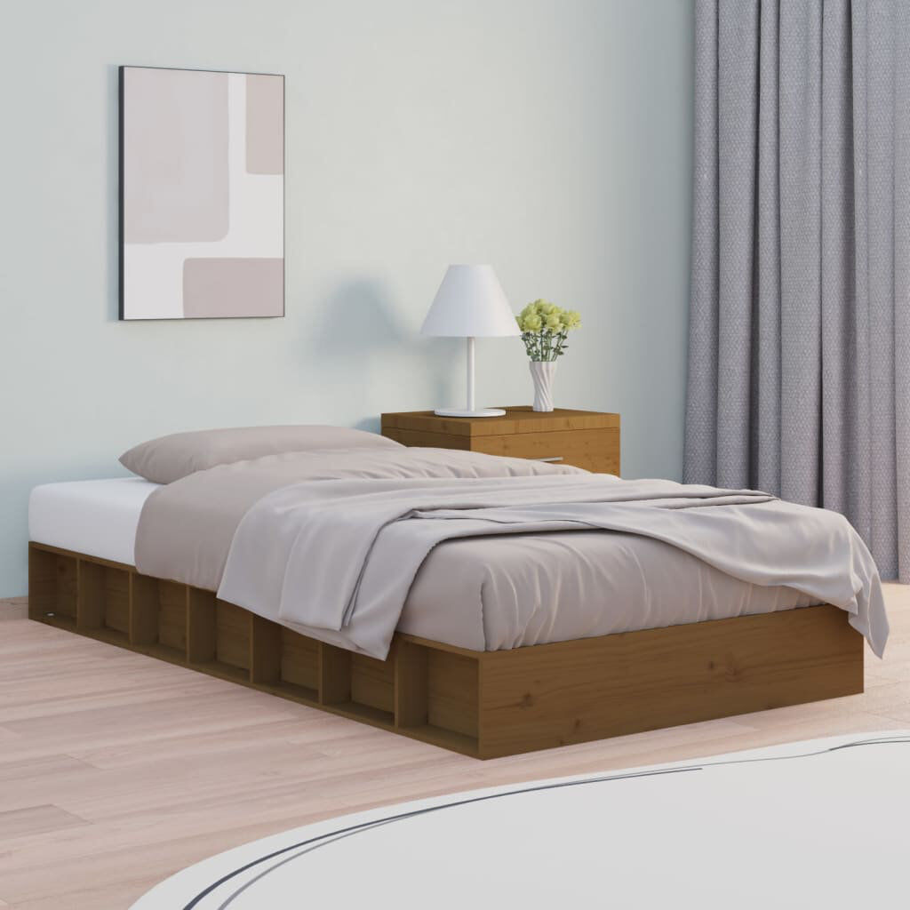 Alpen Home Rosenbloom Solid Wood Bed Honey Brown Small Single (2'6)