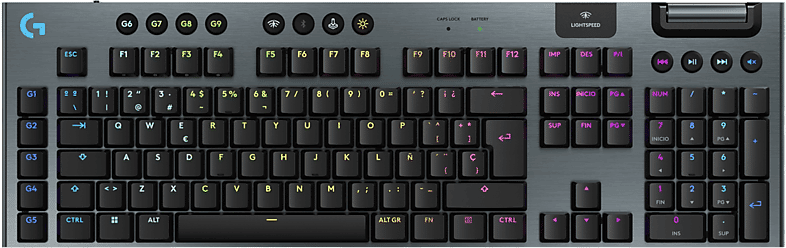 REACONDICIONADO Seminuevo Muy bueno Teclado gaming - Logitech G G915 X Lightspeed, Inalámbrico, RGB, Conectividad tri-mode, Keycontrol