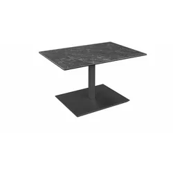 COUCHTISCH höhenverstellbar Chapa 90x47x60 Glas Anthrazit/Keramik Nero