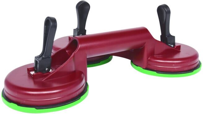 Ventouse triple pour pare-brise, 70 kg ; KS Tools (140.1007)
