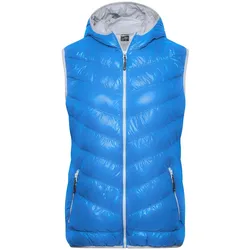 Ultraleichte Damen Daunenweste "JN1061" - L - blue/silver