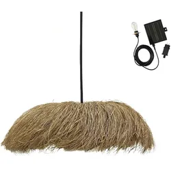 Lumisky HAVANA Solar-Pendelleuchte, 75 cm Durchmesser, 5 m Länge Seegras Beige