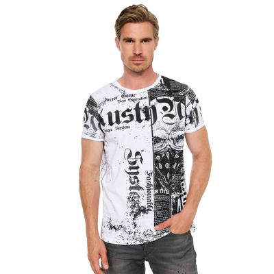 Rusty Neal mit Allover-Print im Used-Look