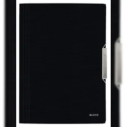 LEITZ Eckspannmappe Style A4 PP mit Klappen satin schwarz