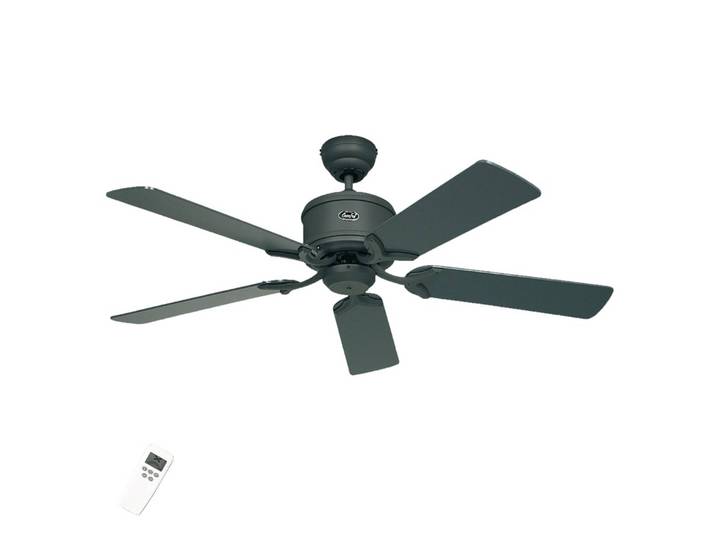 CasaFan Deckenventilator ECO ELEMENTS, grafit/schwarz Ø 132 cm leise ELEMENTS, schwarz, für Wohn- / Esszimmer, Holz