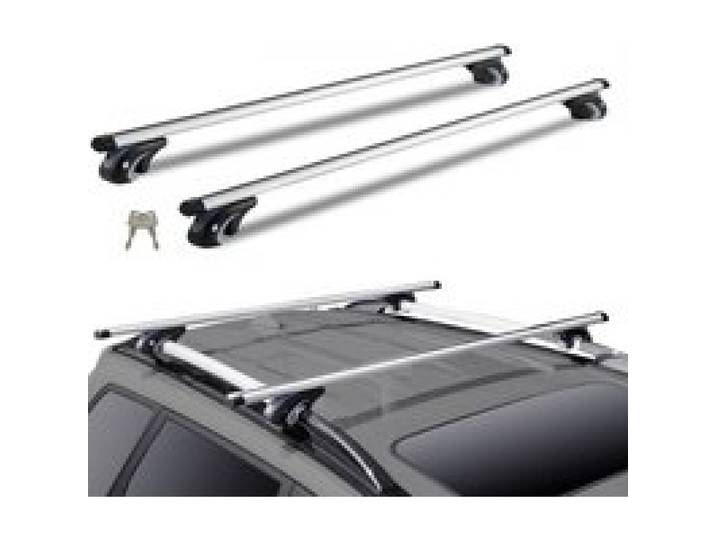 VEVOR Barres de Toit Transversales Universelles 2PCs Verrouillables Porte-Bagages Voiture en Aluminium Charge 90,7 kg Galerie de Toit Compatible avec Rails Latéraux 190-1180 mm de Largeur Voyage