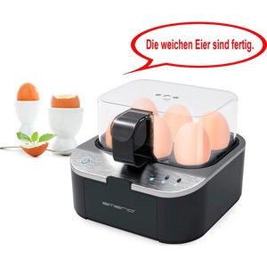 Emerio Eierkocher EB-123177.1, bis 6 Eier, 400 W, Härtegradeinstellung, schwarz