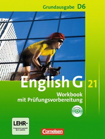 Jennifer Seidl - English G 21 - Grundausgabe D: Band 6: 10. Schuljahr - Workbook mit CD-Extra (CD-ROM und CD auf einem Datenträger) - Preis vom 13.10.2026 11:25:28 h