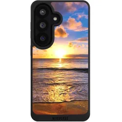 Nivocase Handyhülle für Samsung Galaxy S26 Hülle NIVOpure Case Schwarz Meer Sonnenuntergang Strand (Samsung Galaxy S26), Smartphone Hülle, Schwarz