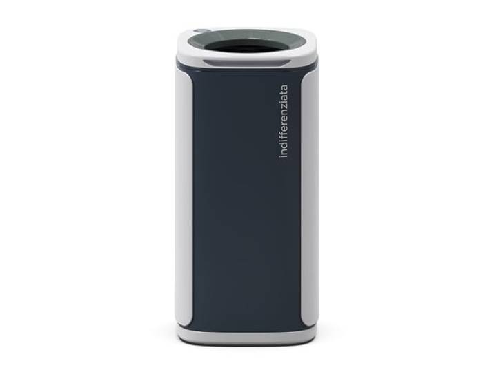 KOBRA Wastee Mülleimer für Mülltrennung, 60 l, Design mit Magneten, Mülleimer aus Kunststoff, Papier, Glas, Metall, feucht, für den Innen- und Außenbereich, elegant, 100 % Made in Italy.