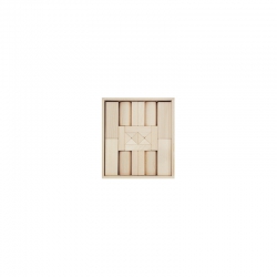 Halmakegel.com 24 Bauklötze im kleinen Kasten - natur - 50mm 260191