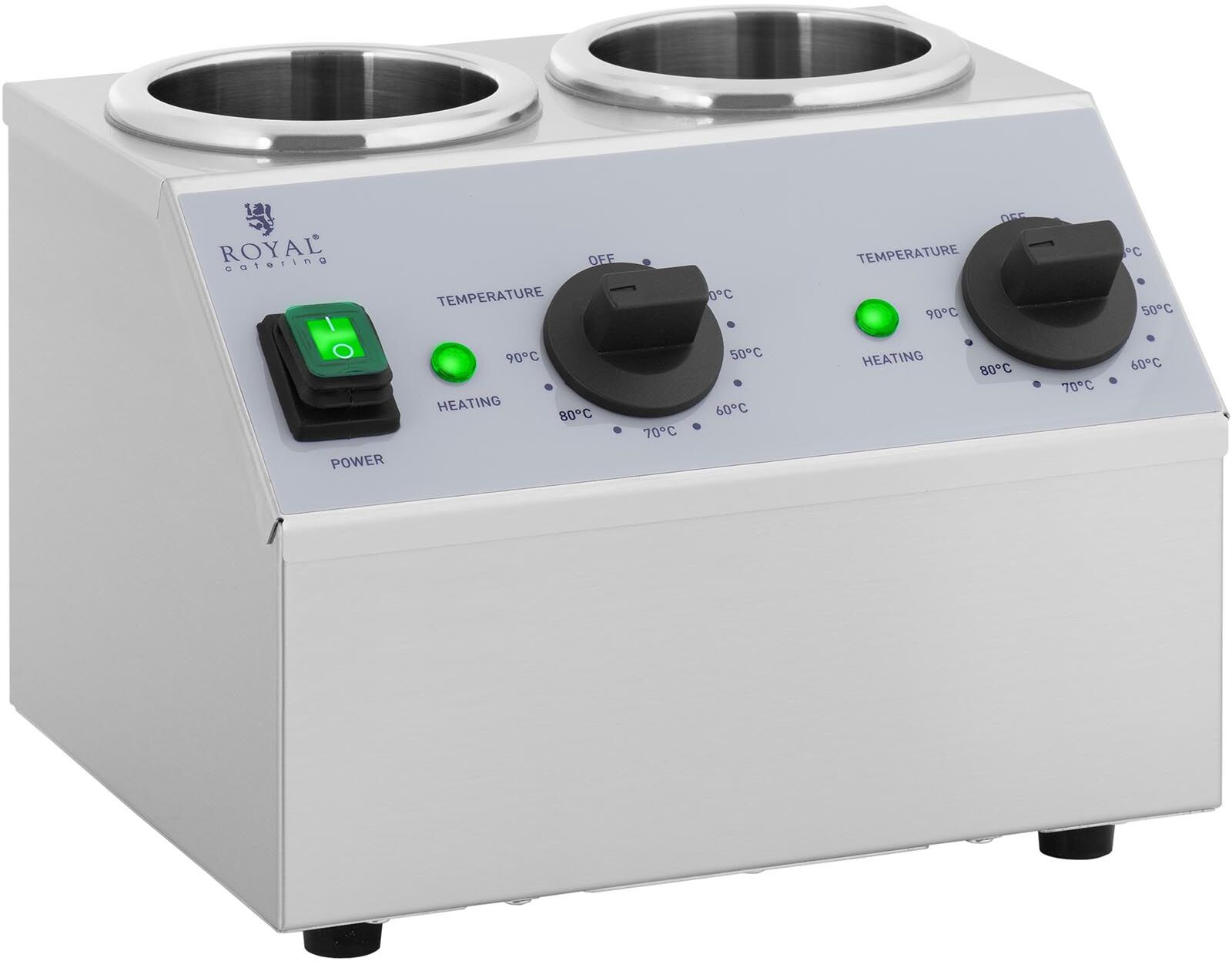 Saucenwärmer - 2 x 1 L - Bedienfeld oben - Royal Catering