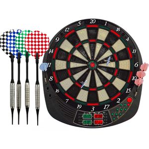 Best-Sporting Dartscheibe Coventry, elektronisch, 1 - 16 Spieler, aus Kunststoff, mit 12 Pfeilen, für Softdarts