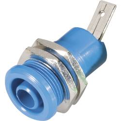 Schnepp BU 4600 bl Sicherheits-Laborbuchse Buchse, Einbau vertikal Stift-Ø: 4 mm Blau 1 St.