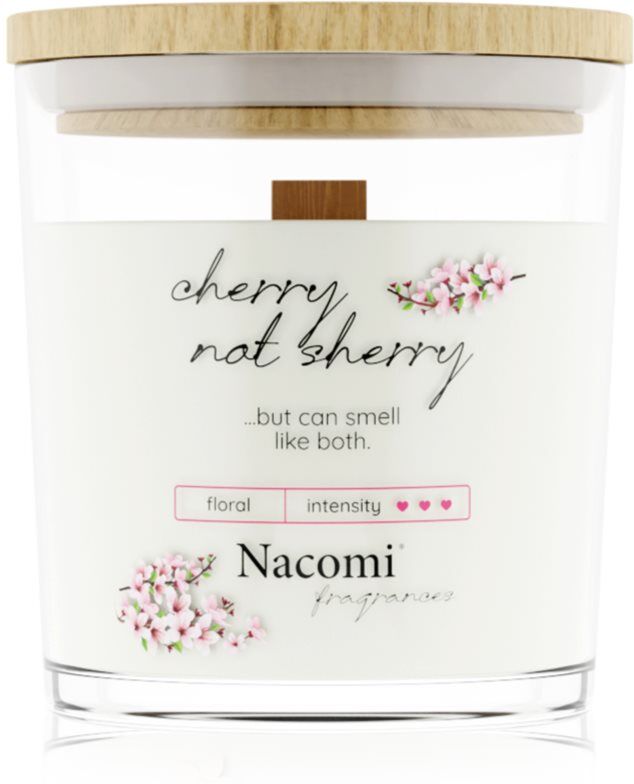 Nacomi Soy Candle Home Fragrances bougie parfumée avec mèche en bois 140 g