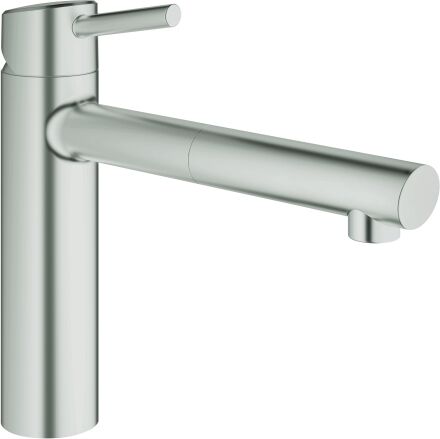 Grohe Concetto cuisine match0 31129DC1 mousseur extensible, supersteel