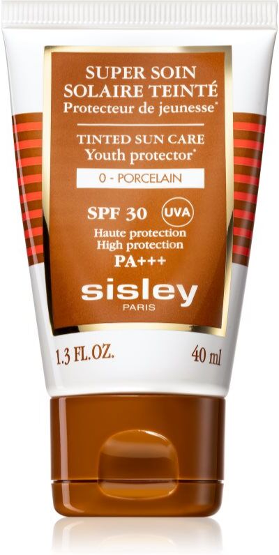 Sisley Super Soin Solaire Teinté crème teintée protectrice visage SPF 30 teinte 0 Porcelain 40 ml