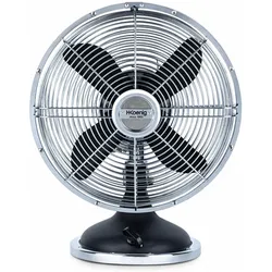 H.Koenig Bodenventilator mattes Design, Ventilator, Schwarz