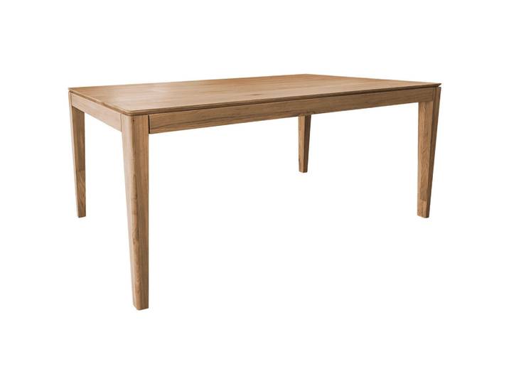 P & B Esstisch, Braun, Holz, Wildeiche, massiv, rechteckig, konisch, 90x75x140-225 cm, ausziehbar, Esszimmer, Tische, Esstische, Esstische ausziehbar
