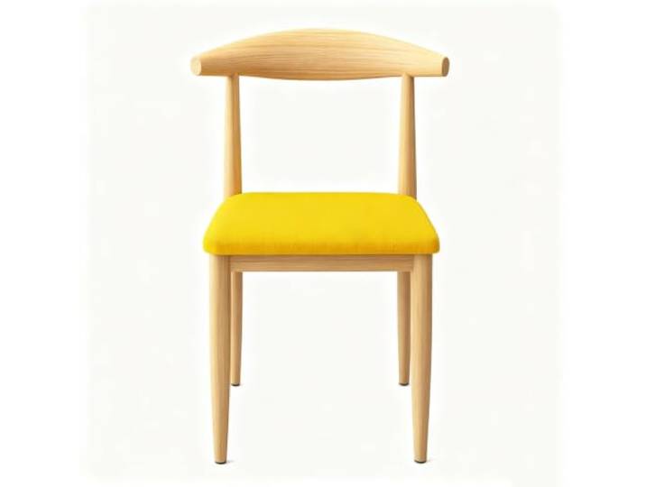 Moderner Esszimmerstuhl, Stapelbarer Küchenstuhl, Mit Gepolstertem Sitz Ergonomische Beistellstühle, Stabile Metallbeine, For Zuhause, Küche, Restaurant, Café(Yellow)