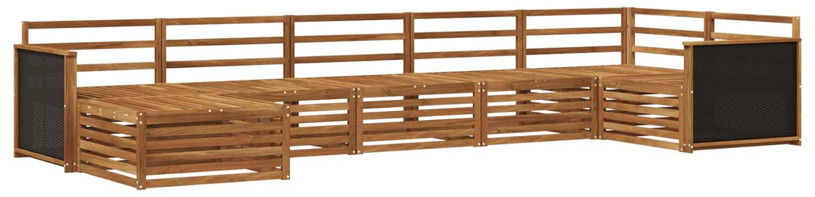 Outdoor-Sofagarnitur 7 pcs Natur