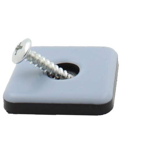 Lifeswonderful 4 stuks Vierkante PTFE Teflon Meubilair Glides 50mm