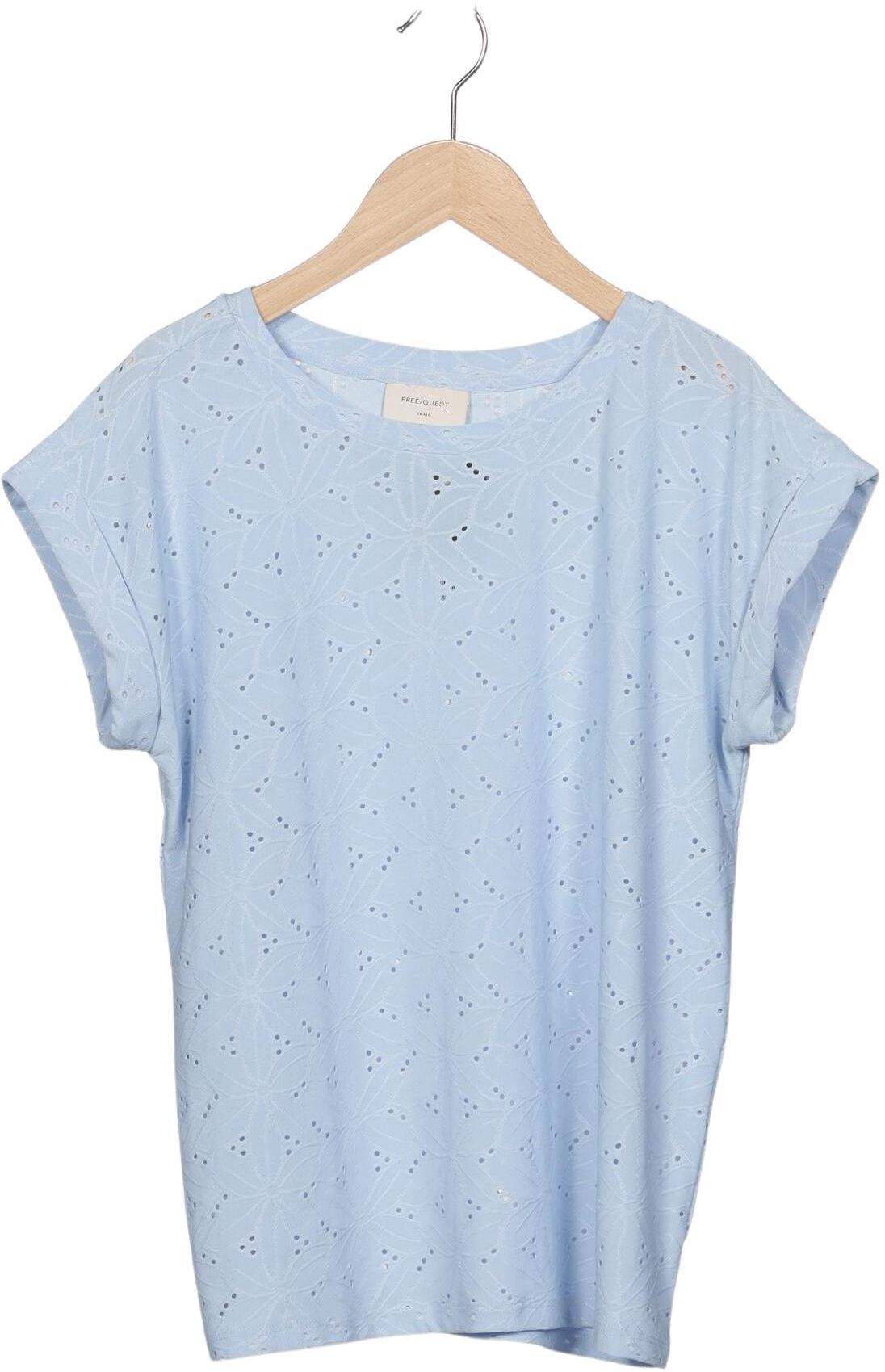 Freequent Damen T-Shirt, Hellblau, Gr. S, kein / Etikett - Second Hand