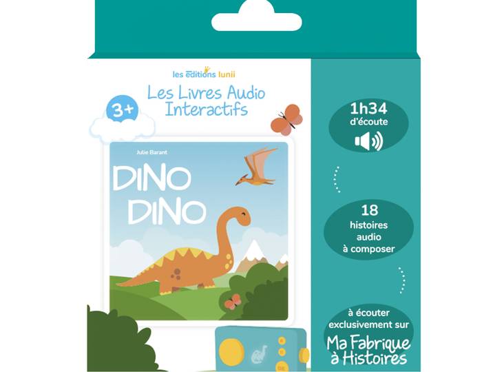 Dino Dino, livre audio interactif dès 3 ans pour Ma Fabrique à Histoires