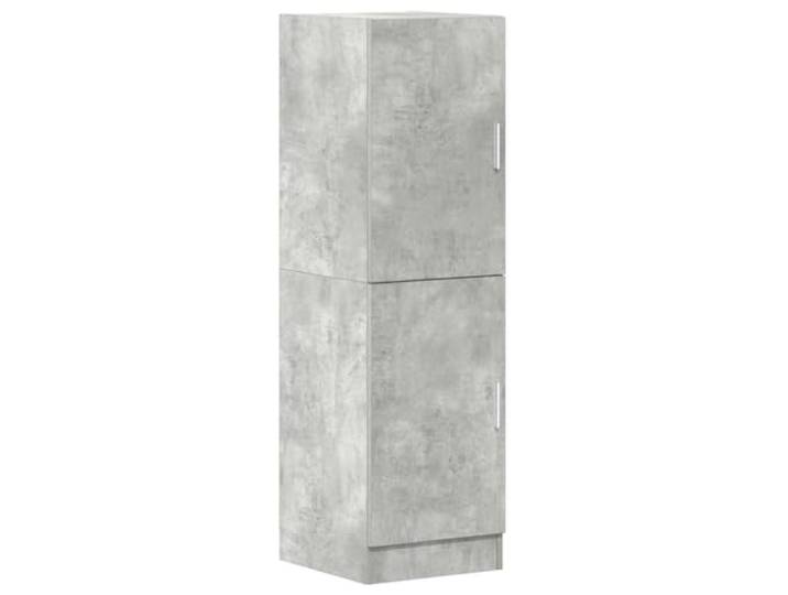 GPWERSDF Küchenschrank Betongrau 38x41,5x131,5 cm Holzwerkstoff Viel Stauraum, Türen links oder rechts montierbar, für Küche, Restaurant, Hotel, Büro