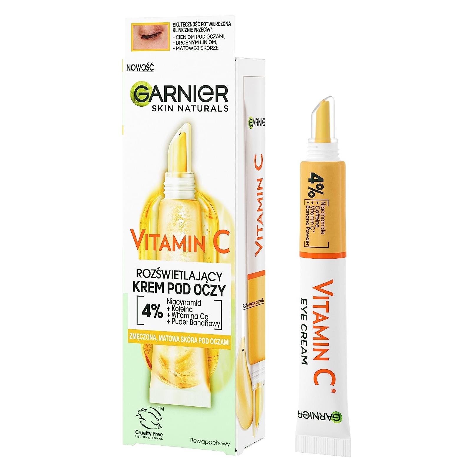 Garnier Skin Naturals Vitamin C Illuminating Eye Cream 15Ml (Augenpflege Crème, 15 ml, Tag + Nacht) (3600542514156)