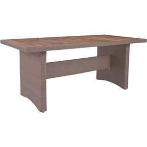 Garden-Pleasure Gartentisch BRAGA, Akazienholz, braun/grau, 180 x 90 x 75 cm