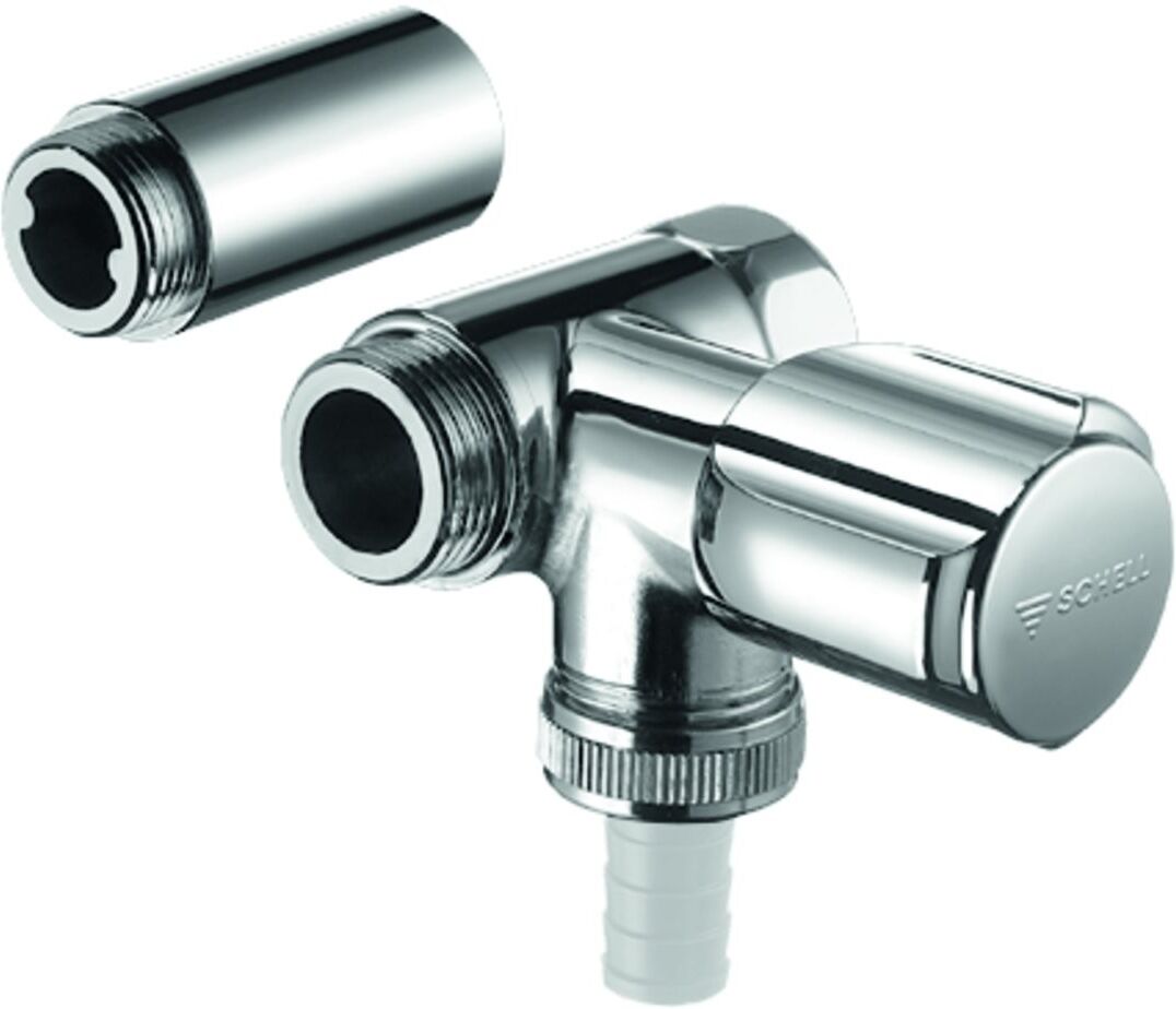"Schell NA-Ventil COMFORT mit RFV 3/4""chrom für Wandbatterien Anschluß li 033440699"