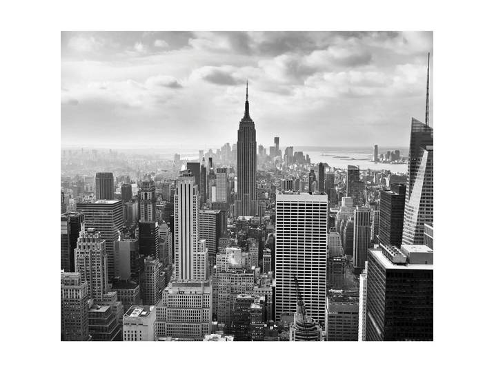 Komar Vliestapete, Schwarz, Weiß, Skyline, 300x250 cm, Fsc, Tapeten & Wandverkleidungen, Vliestapeten